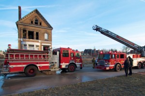 Fire at Brush Park house