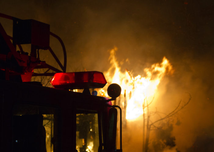 Detroit firefighters battle large Palmer Park mansion fire