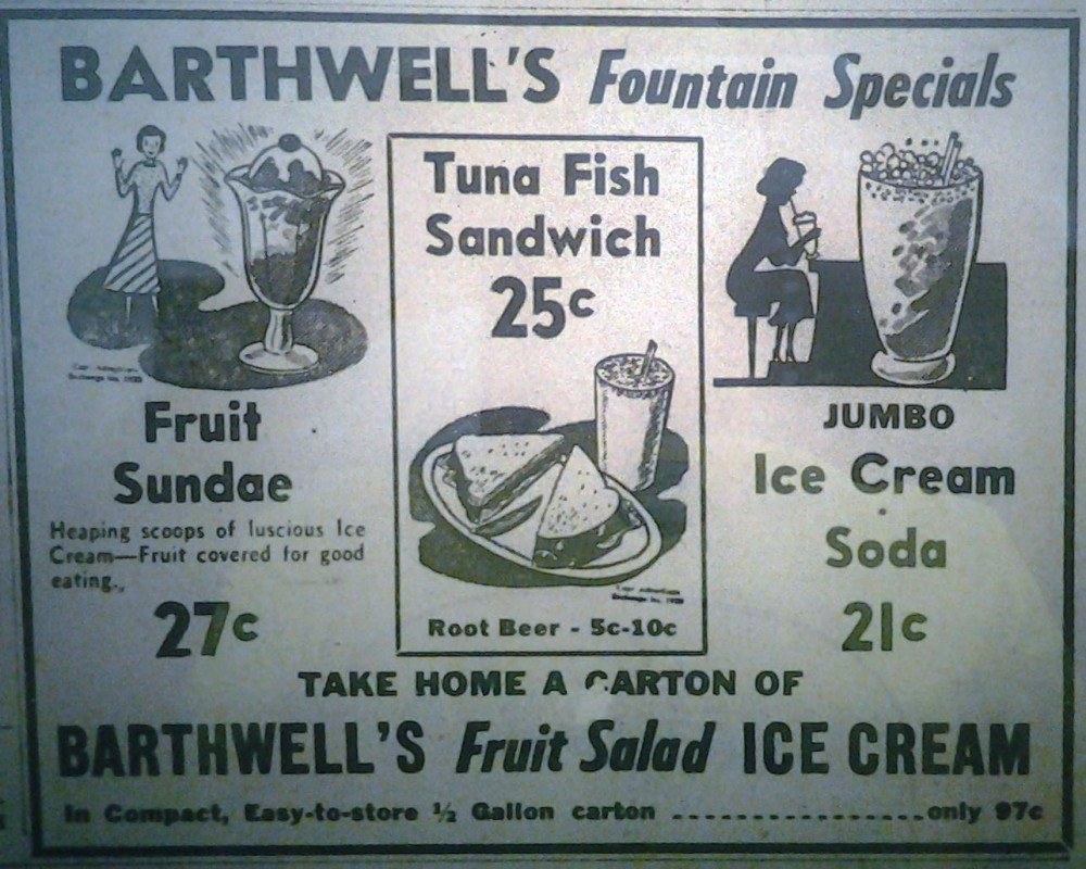 Barthwell's historic ad