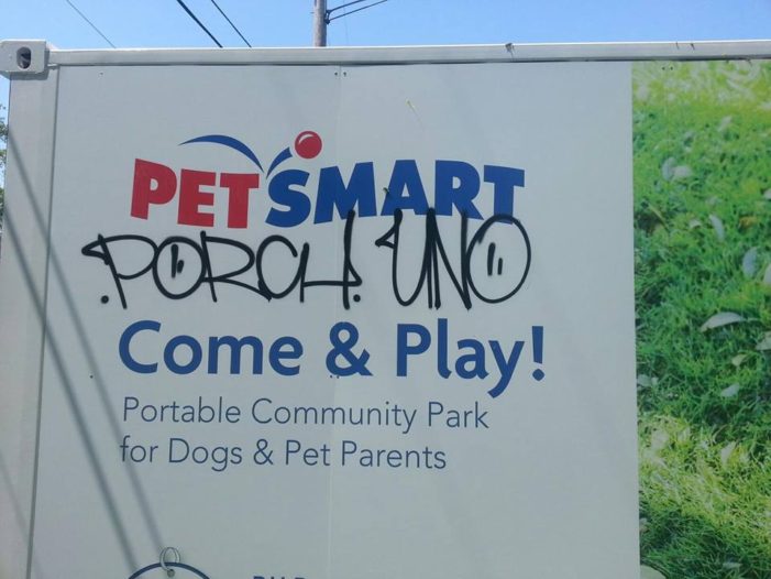 Graffiti vandals target Detroit’s first dog park after recent opening
