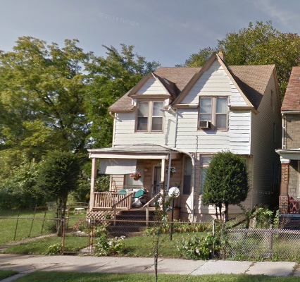 The house in July 2009, via Google Maps. 