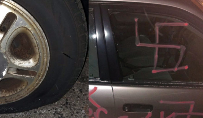 Iraq war veteran charged with painting swastikas, racial slurs in Inkster
