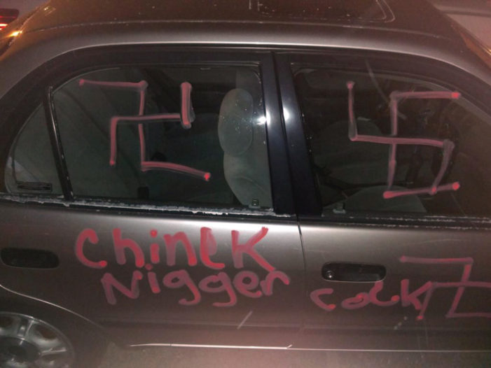 Muslim man’s car vandalized with swastikas, racial slurs in Inkster