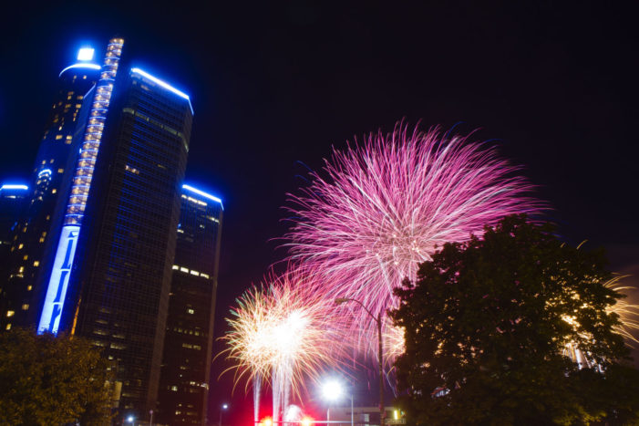 4 shot during fireworks in downtown Detroit; 2 suspects in custody