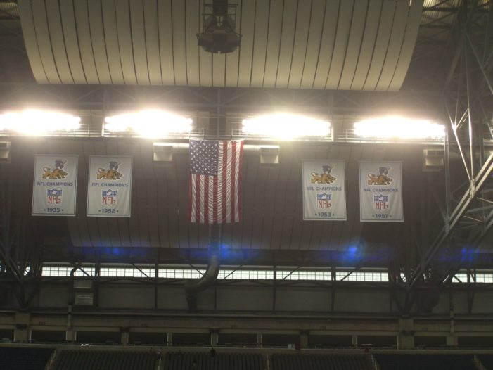 Lions unveil new banners, with small logo mistake