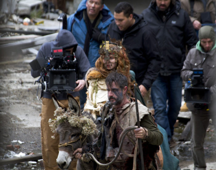 Behind the scenes: Packard Plant is backdrop for post-apocalyptic film starring David Arquette, Lily Cole