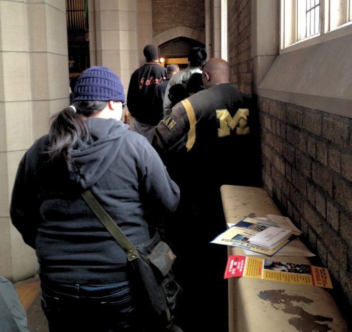 Video: Violence nearly breaks out at Detroit voting precinct over photo