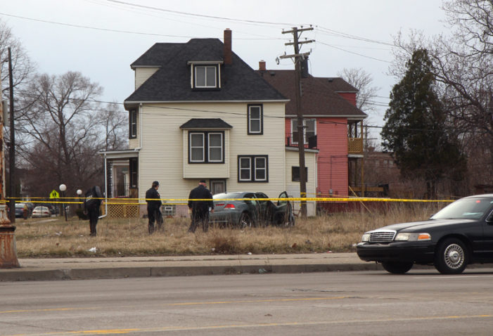 Car careens into pedestrian on Gratiot after driver is shot by passenger; victims in critical condition