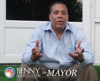 Mayoral candidate Napoleon airs first TV ad