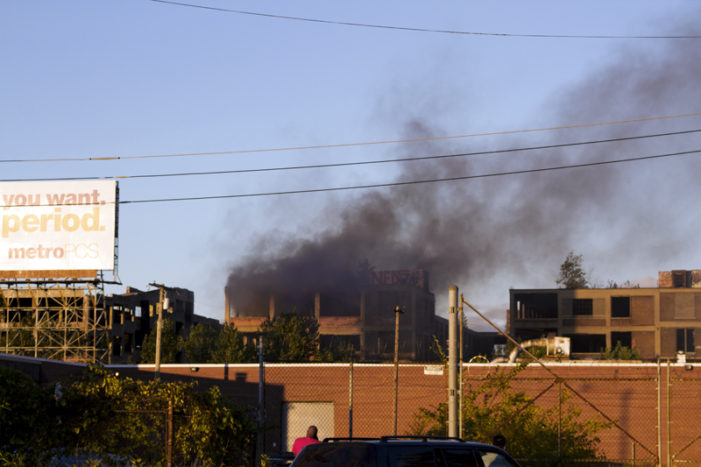 Packard Plant burns; developer misses deadline to buy ruins