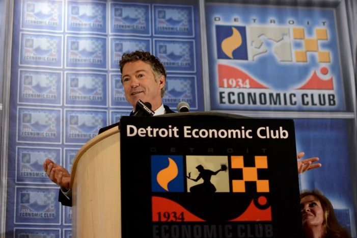 Sen. Rand Paul touts plan to lower taxes in Detroit to generate new business