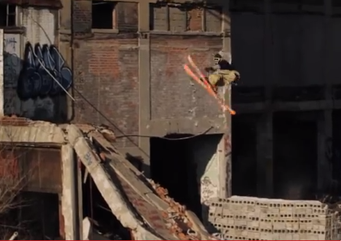 Wow! Extreme skiing at Packard Plant, other Detroit landmarks (video)