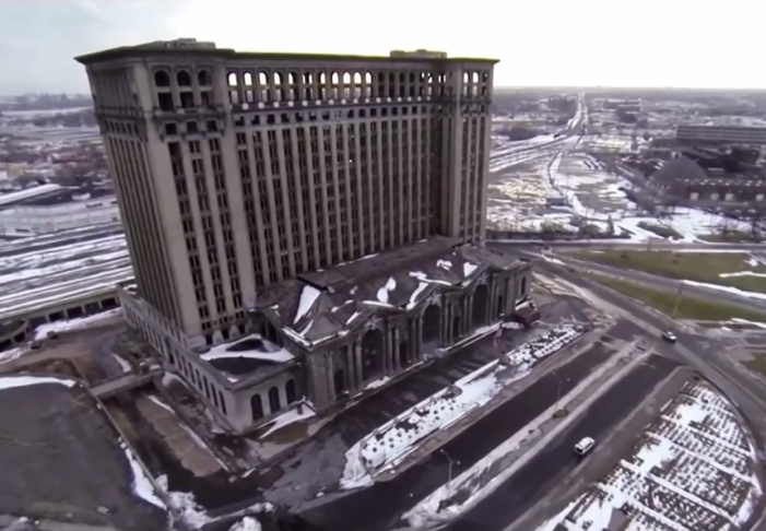Video: Incredible aerial views of Detroit’s train station, Belle Isle, Packard, more