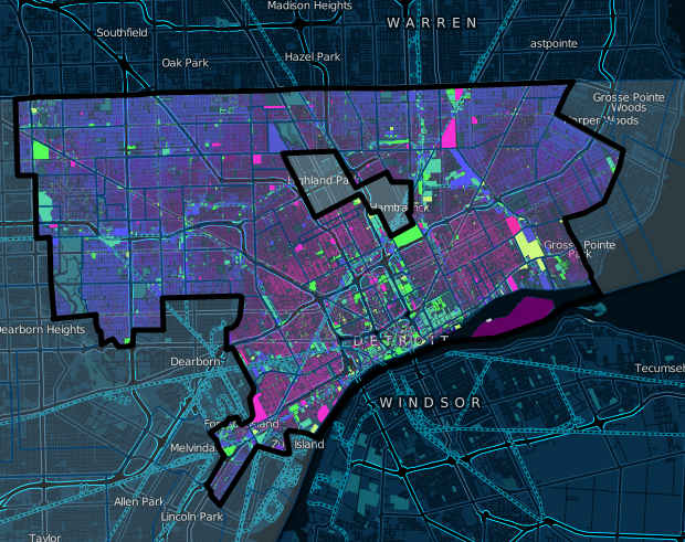 Interactive map offers new perspective on age of Detroit’s houses, buildings