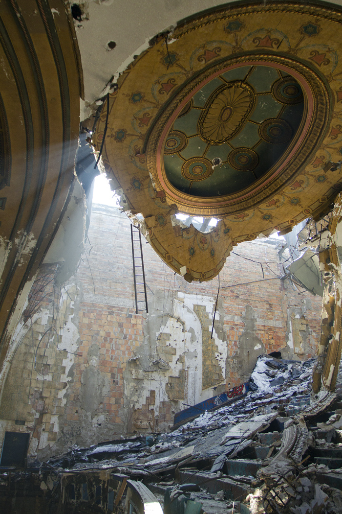 Scrappers cause collapse of ornamental ceiling in storied Eastown Theatre in Detroit