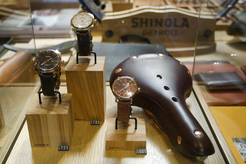 A leather bike seat and watches ranging from $600-$725.