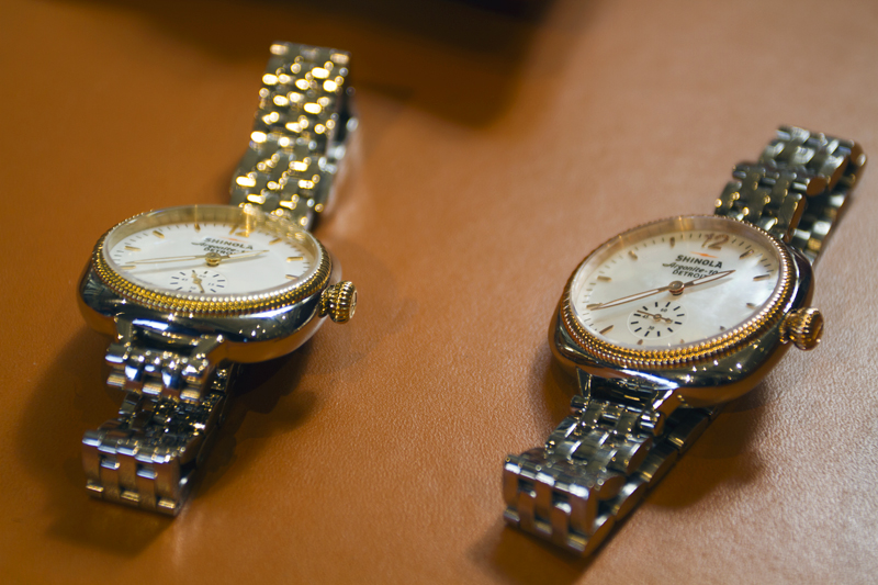 From the Shinola's Gomelsky line, these watches  are designed for women and have a more formal look.  