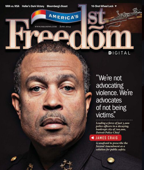 NRA magazine champions Detroit Police Chief Craig on gun rights