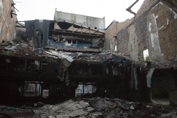 Brazen scrappers destroy roof of abandoned Eastown Theatre in Detroit