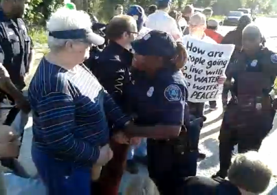 About 10 protesters arrested at rally today over Detroit water shutoffs