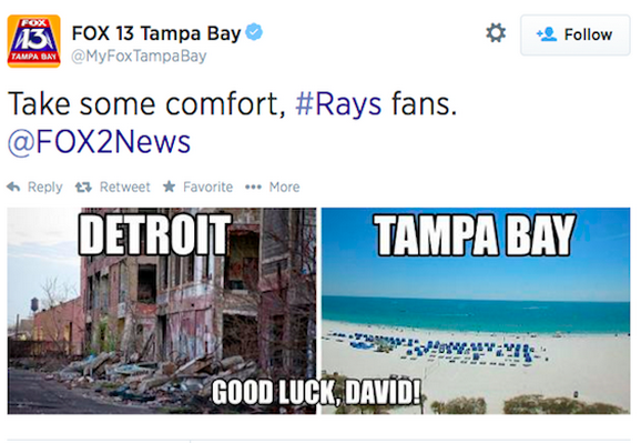 Tampa Bay TV station mocks Detroit after blockbuster Tigers trade