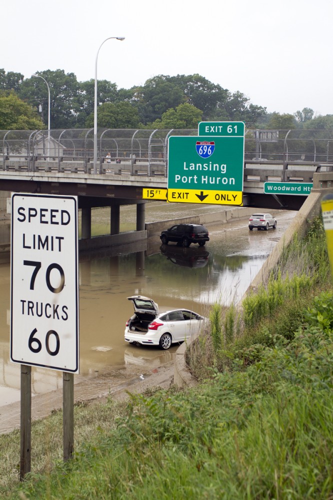 I-75 a day after the flood. 