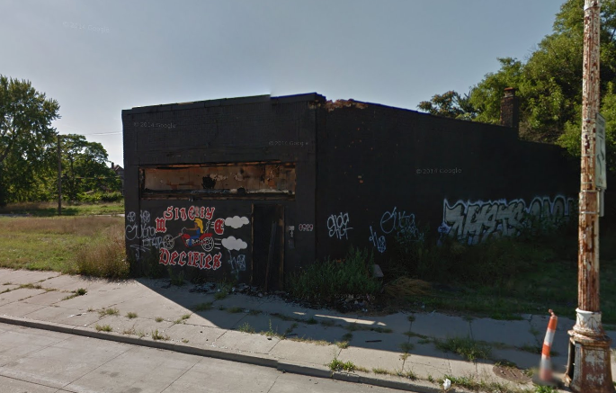 The Sin City Deciples' motorcycle club was intentionally burned last year at 8929 Gratiot. Taxes due: $4,477.  