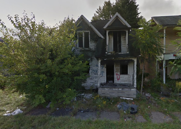 Some homes, like this one at 9348 Cutler, will likely never sell. Taxes due: 8,122. 