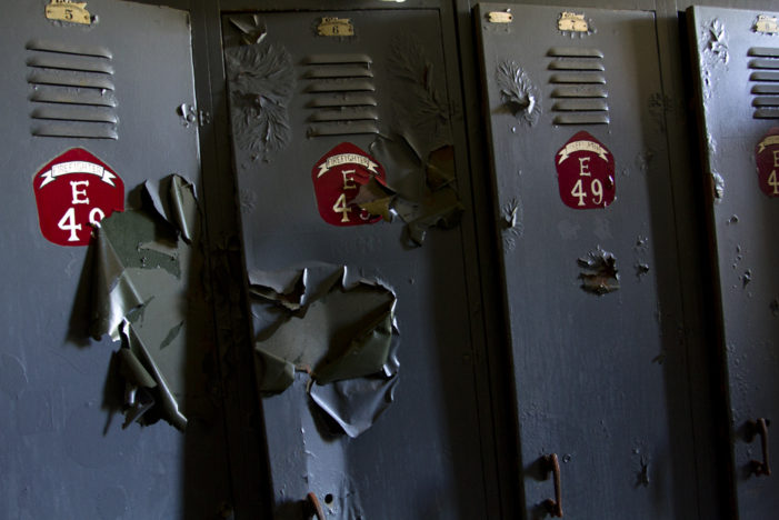 Vacant Detroit fire station littered with records, ravaged by thieves
