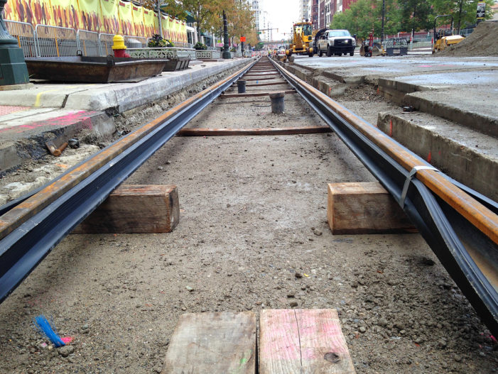 Up Close: M-1 Rail begins taking shape in downtown Detroit
