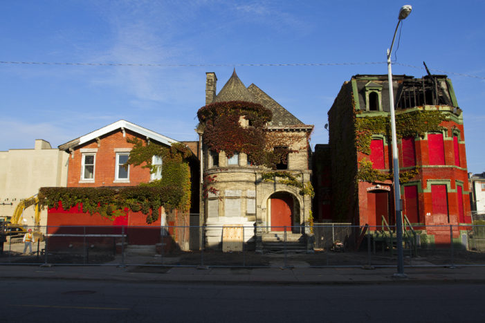 Mysterious investor demolishes century-old homes to make way for Red Wings development area