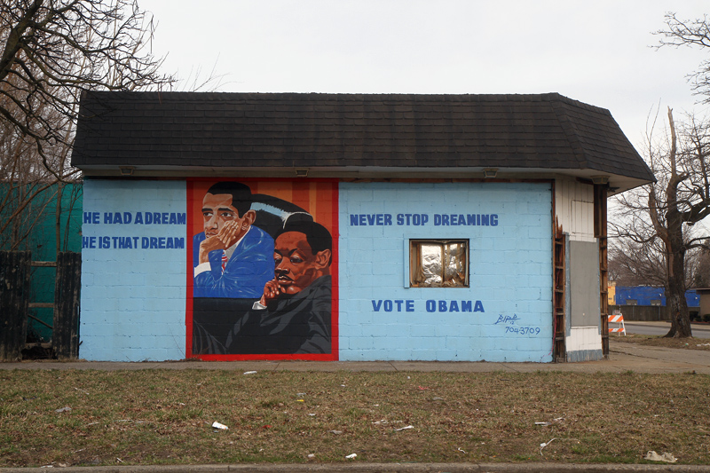 Obama mural. 