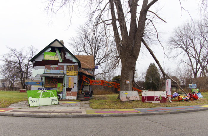Suspicious fire tears through ‘Taxi House’ at Heidelberg Project early Sunday