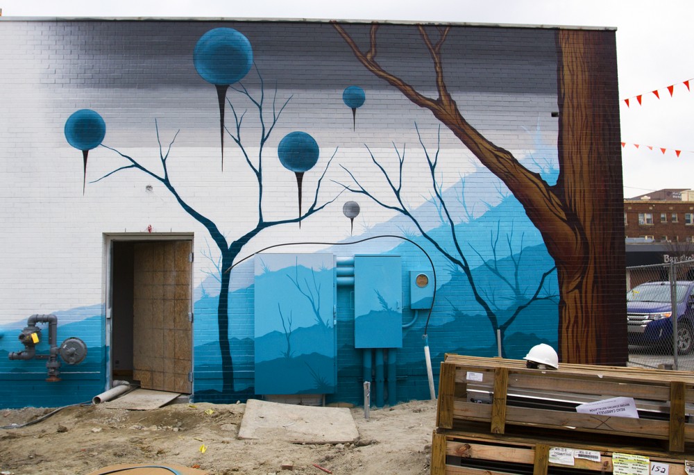 Unfinished mural by Malt. 
