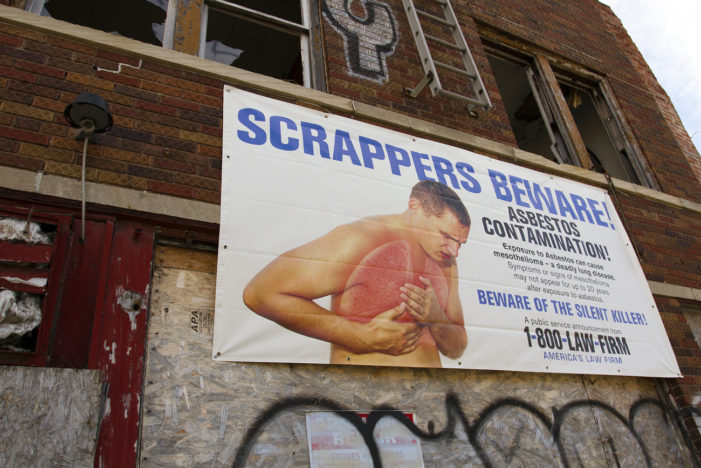 Law firm seeks scrappers to sue for asbestos exposure in vacant buildings