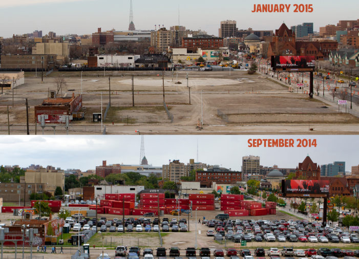 Red Wings arena site goes silent 3 months after groundbreaking