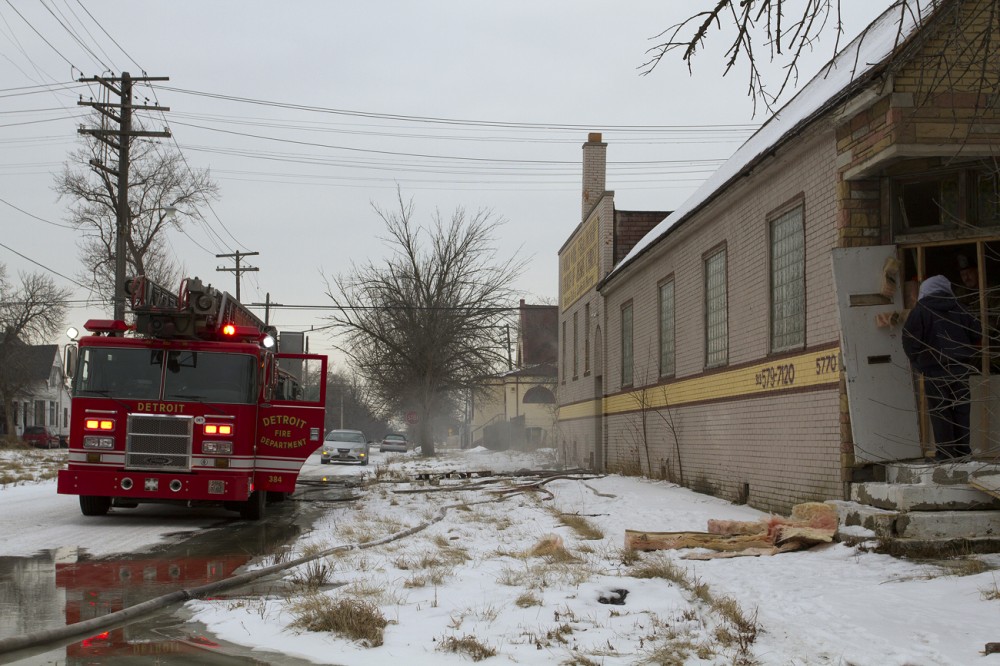 A suspicious fire broke out inside this church at 5770 Hendrie on Jan. 30 . Steve Neavling/MCM
