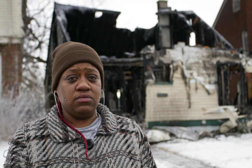 Firefighters couldn't control a fire inside Natasha Miller's house because of broken hydrants. Steve Neavling/MCM