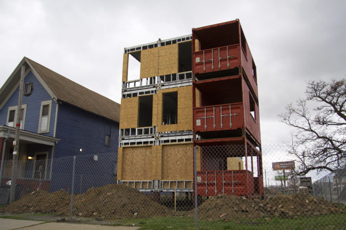 Apartments built out of shipping containers springing up in Detroit