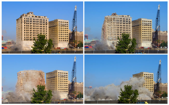 Relic of Detroit’s booming 1920s imploded to make way for Red Wings arena