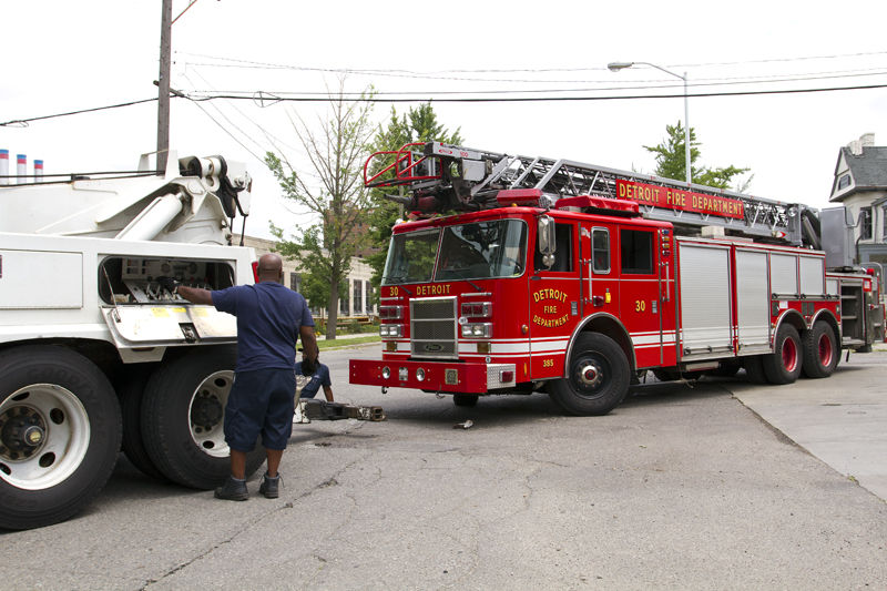 Ladder 20, which has been using replacement rigs for years, broke down after a fire. 