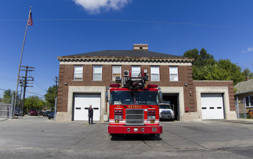 Engine 50's firehouse is . Photo by Steve Neavling
