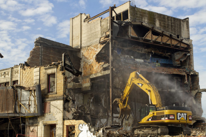 Video: Once-venerable Eastown Theatre comes crashing down