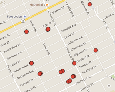 Where firefighters encountered hydrant or water pressure problems in a small section of the west side this year. 