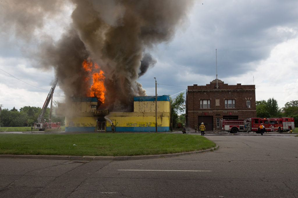 A fire breaks out beside Squad 4's headquarters. 