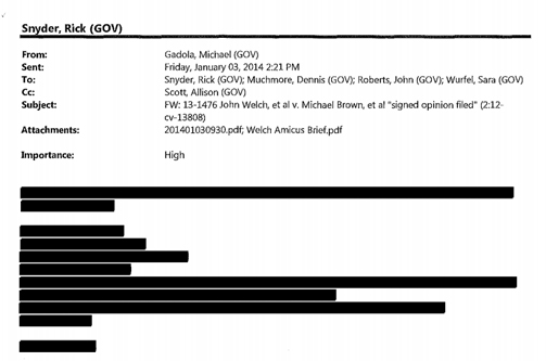 Snyder email redacted