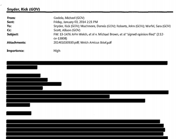 Snyder emails redact
