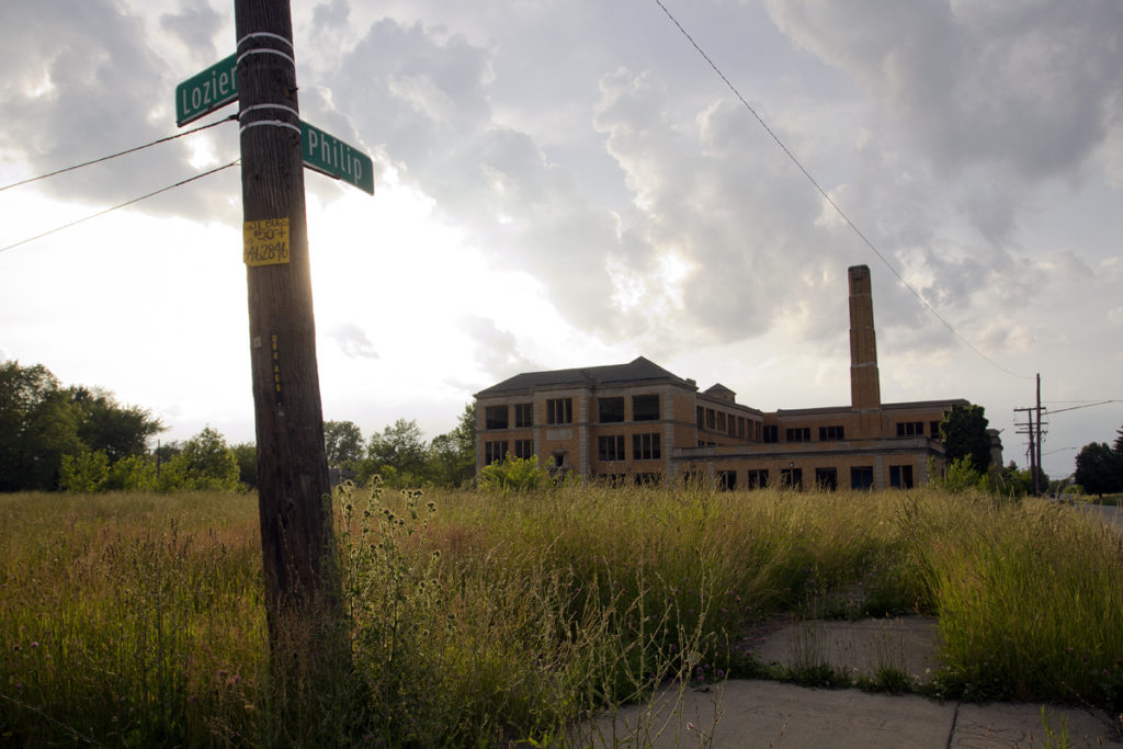 One of more than 80 vacant schools in Detroit. Photo by Steve Neavling. 