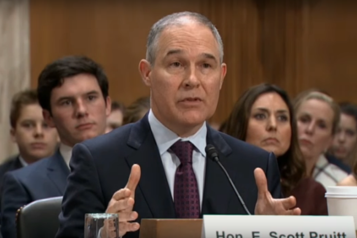 EPA nominee Scott Pruitt admits he knows nothing about lead poisoning
